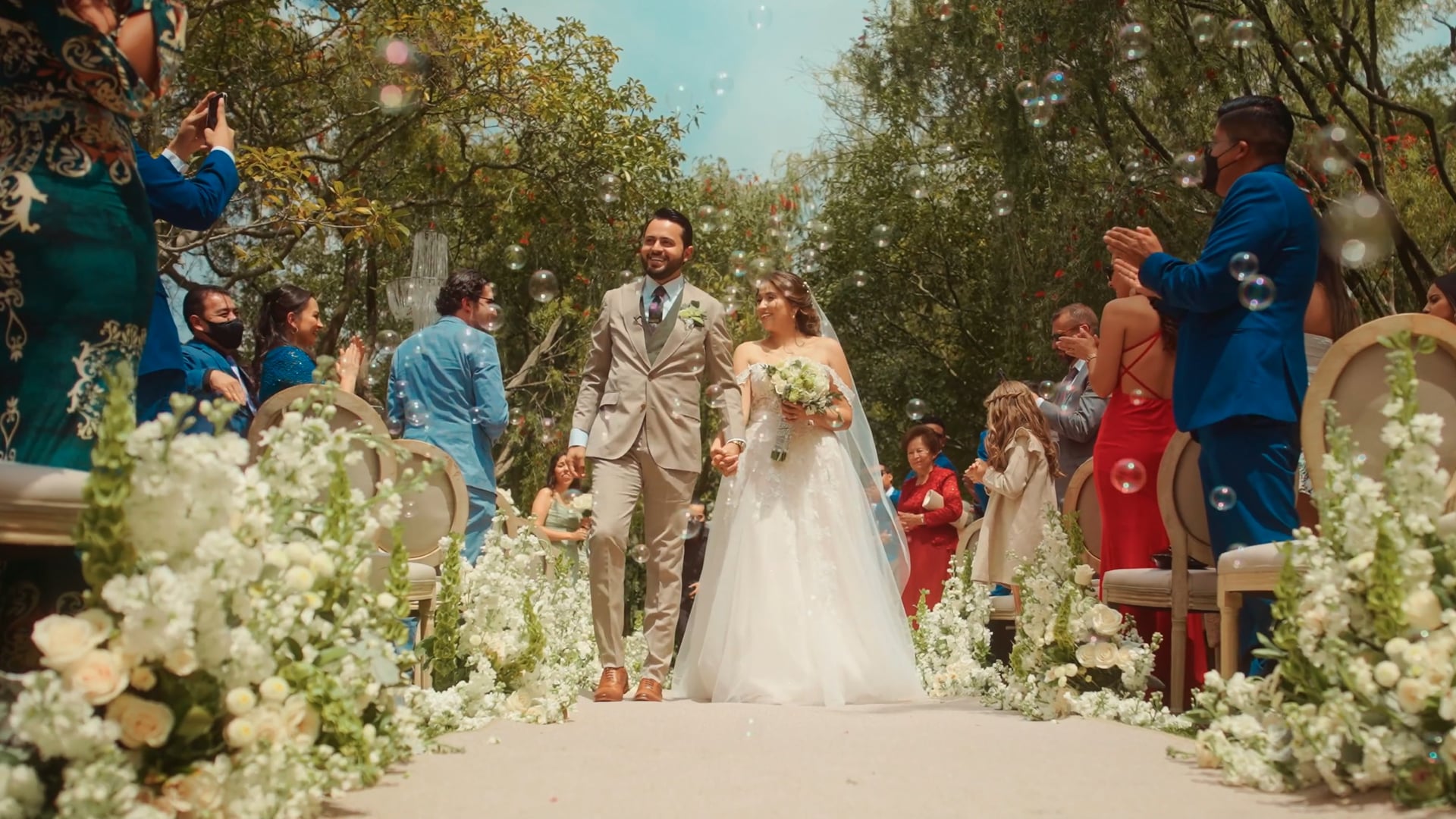 A moment from a LIB wedding video